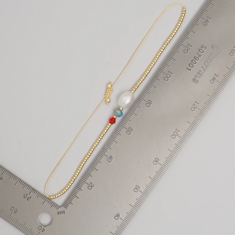 Bracelet Jewelry Go2Boho Freshwater Pearl Bracelet for Women Fashion Charm Braclet Golden Beaded Bracelets Perlas Femme Bijoux