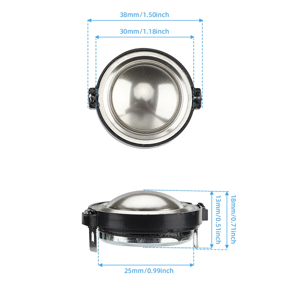 AIYIMA 2Pcs 1" Inch Tweeter Speaker 4 Ohm 20-30W Treble Speaker Home Amplifier Loundspeaker For Car Audio DIY audio speakers,tweeter speaker