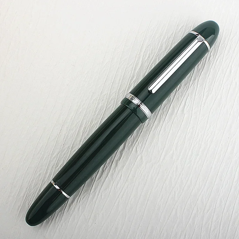 JinHao X159 Fountain Pens Metal Gold Clip EF 0.38mm F 0.5mm Nibs Acrylic School Office Supply Business Writing Pen Green 3