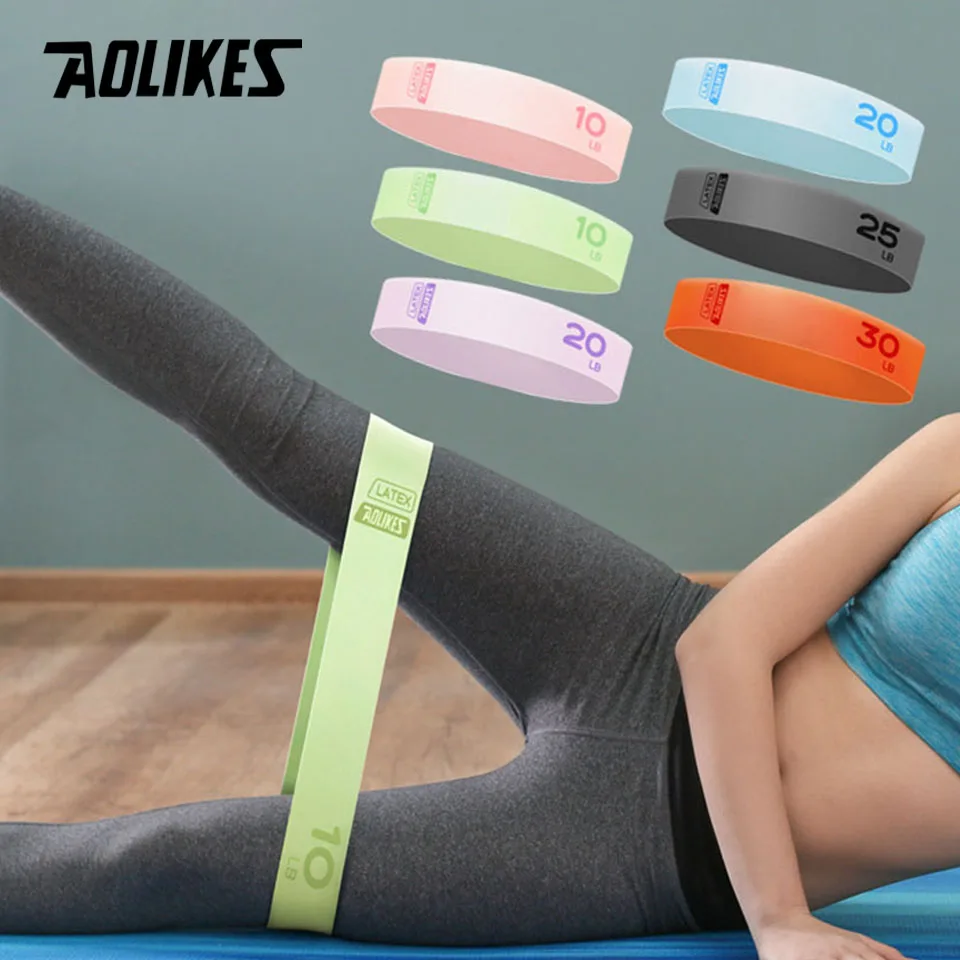 LADYGLOW Set di Fasce Elastiche di Resistenza per Allenamento, Bande in Lattice per Palestra, Yoga ed Esercizi