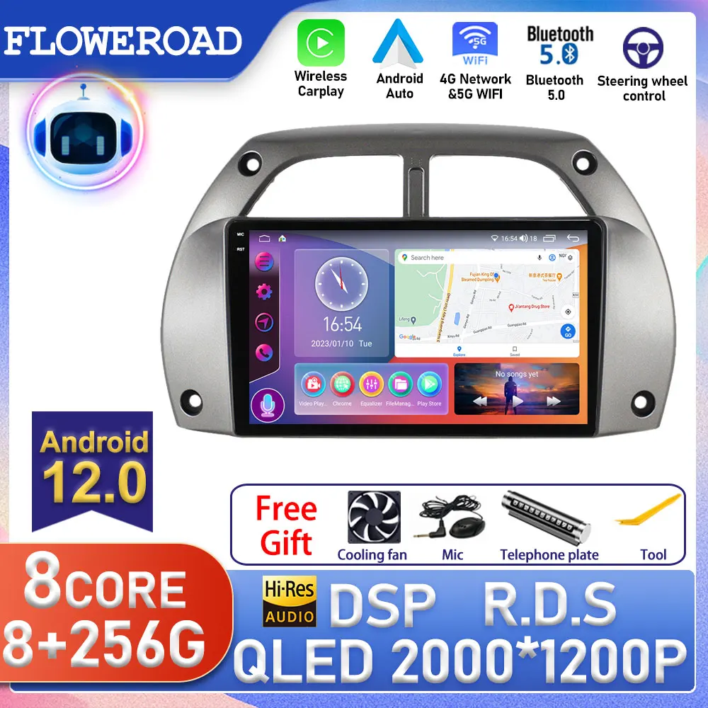 

Android 2 Din 2din Car Radio Multimedia Video Player Navigation GPS Carplay For Toyota RAV4 RAV 4 2001 2002 2003 2004 2005 2006