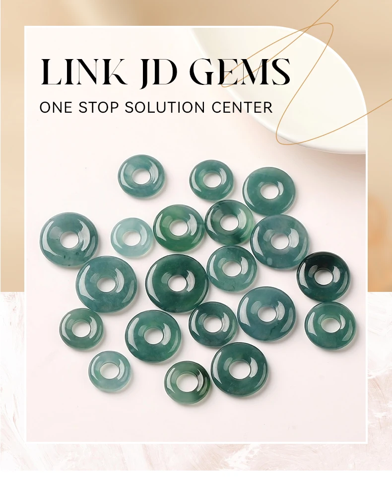 5 Teile/los Naturstein Guatemala Jadeit Frieden Schnalle Perle für Schmuck Machen DIY Halskette Armband Charms Zubehör 10-20mm – Detail 1