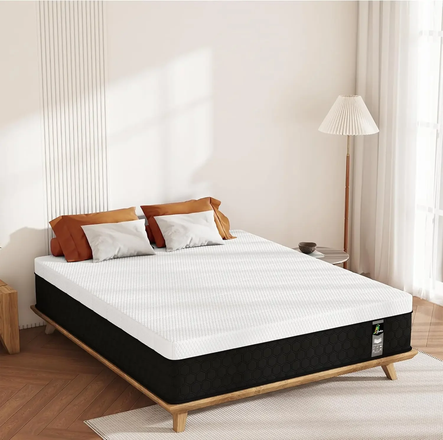 Full Size Mattress, 10 Inch Innerspring Hybrid Mattress in a Box with Memory Foam , Medium Firm Mattress Strong Edge Support 6