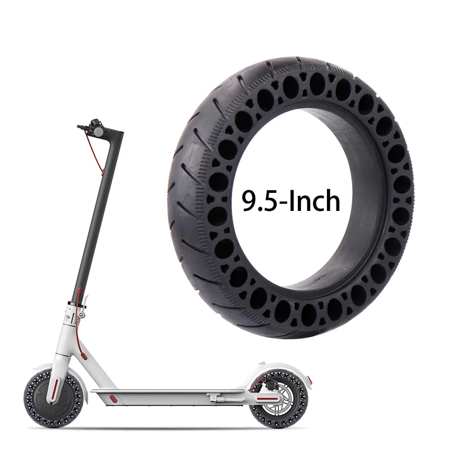 

9.5inch Electric Scooter Tire Wheel Tyre Damping Shock Absorber Tire Rubber for Xiaomi M365 Non Pneumatic Tyre Solid Hole
