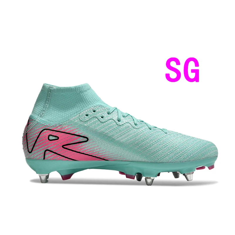 New Men Soccer Shoes Long Spikes Outdoor Football Boots Soft Ground Cleats SG Training Sport Footwear Sneakers