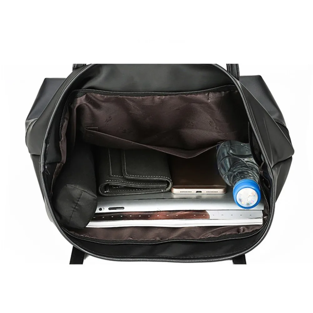 Dam 2024 Moderiktig Canvas Axelväska Minimalistisk Oxford Buttot Vattentät Stor Kapacitet Mammaväska_voghion.com