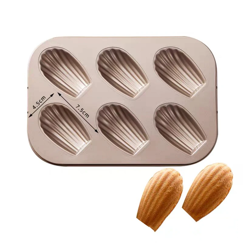 20 Even Madeleine Shell Silicone Madeleine Cookie Mold 100% Platinum  Silicone Shell Biscuits Cake Bakeware Tools