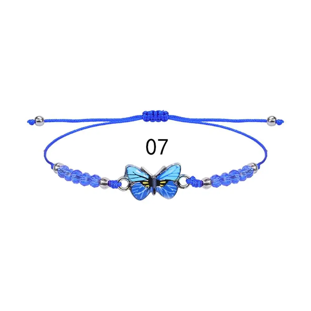 12 Braccialetti A Farfalla Regolabili Per Bambina – Braccialetti Dell’Amicizia Intrecciati A Mano, Con Perline, Per Compleanni E Feste