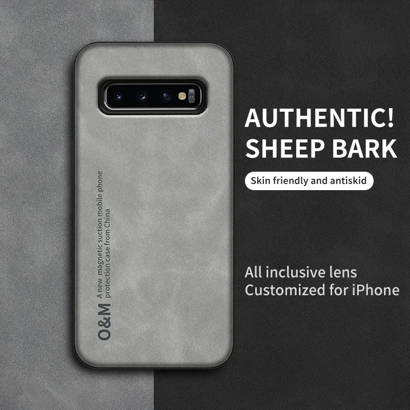 Deluxe Magnetic Leather Phone Case with Silicone Protection