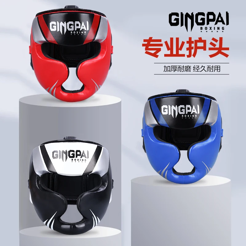 Casco De boxeo para hombre y mujer, protector De cabeza para entrenamiento  De Kickboxing, equipo De PU para Karate, Muay Thai, Guantes De MMA, Sanda -  AliExpress