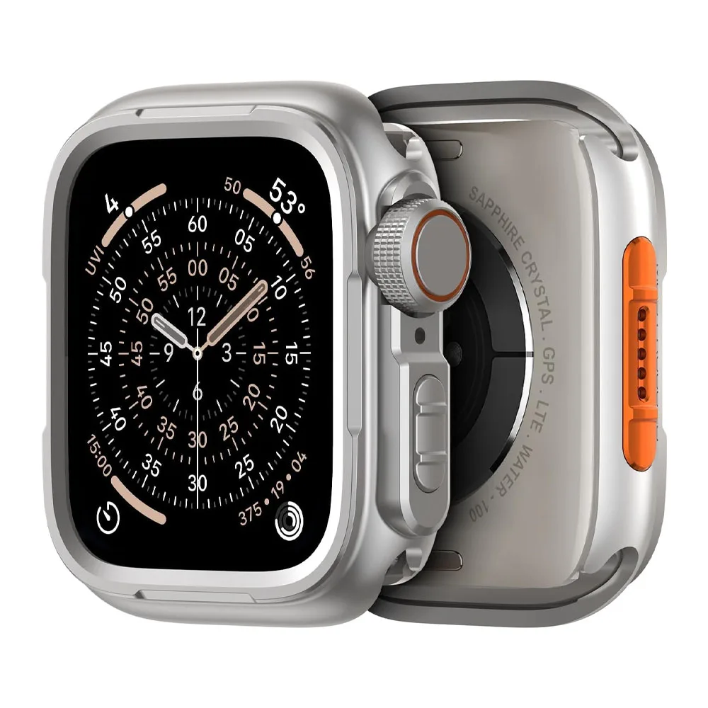 Enhanced Rugged Metal Protective Bumper Case for Smartwatch - Premium Upgrade Edition