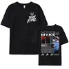 Rapper Myke Towers Graphic Printed T-shirts for Men Harajuku Hip Hop Oversized T Shirt Unisex Summer Cotton Short Sleeve T-shirt 1