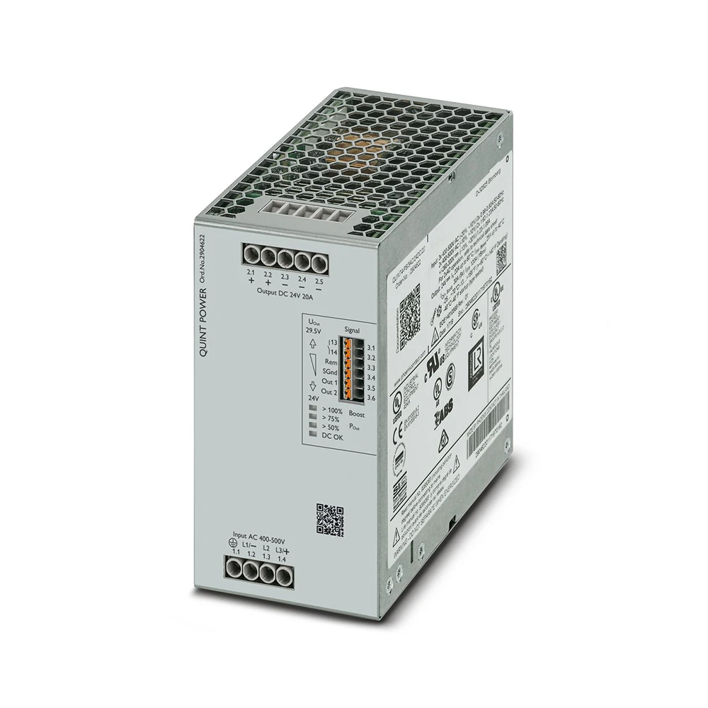 High Quality 2904622 QUINT4-PS/3AC/24DC/20 QUINT POWER (Replace:2938727) 24VDC/20A For Phoenix Switching Power Supply Fast Ship 7 High Quality 2904622 QUINT4-PS/3AC/24DC/20 QUINT POWER (Replace:2938727) 24VDC/20A For Phoenix Switching Power Supply Fast Ship - Image 5