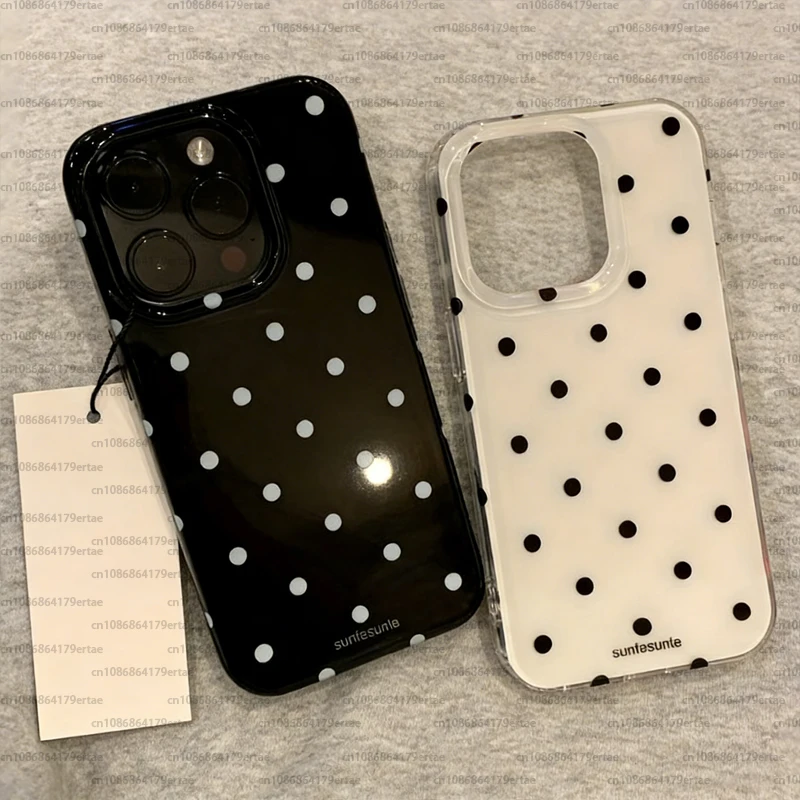 รูปสินค้า เคส iPhone ลายจุด ป้องกันกระแทก วัสดุอ่อนนุ่ม
