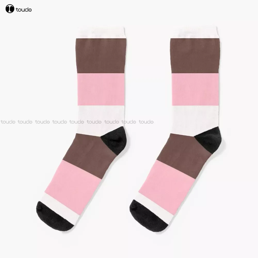 

Neopolitan Pattern Socks Personalized Custom Unisex Adult Teen Youth Socks 360° Digital Print Custom Gift Streetwear