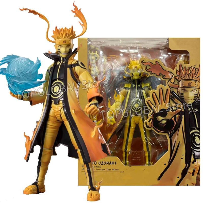 Figura de acción SHF Uzumaki Naruto Kurama Link Mode, figura de