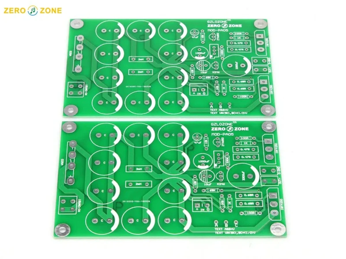 

Free Ship 2PCS PASS 05-5W Pure Class A Small Power Amplifier PCB (two channels) (Refer to PASS A C A Circuit)