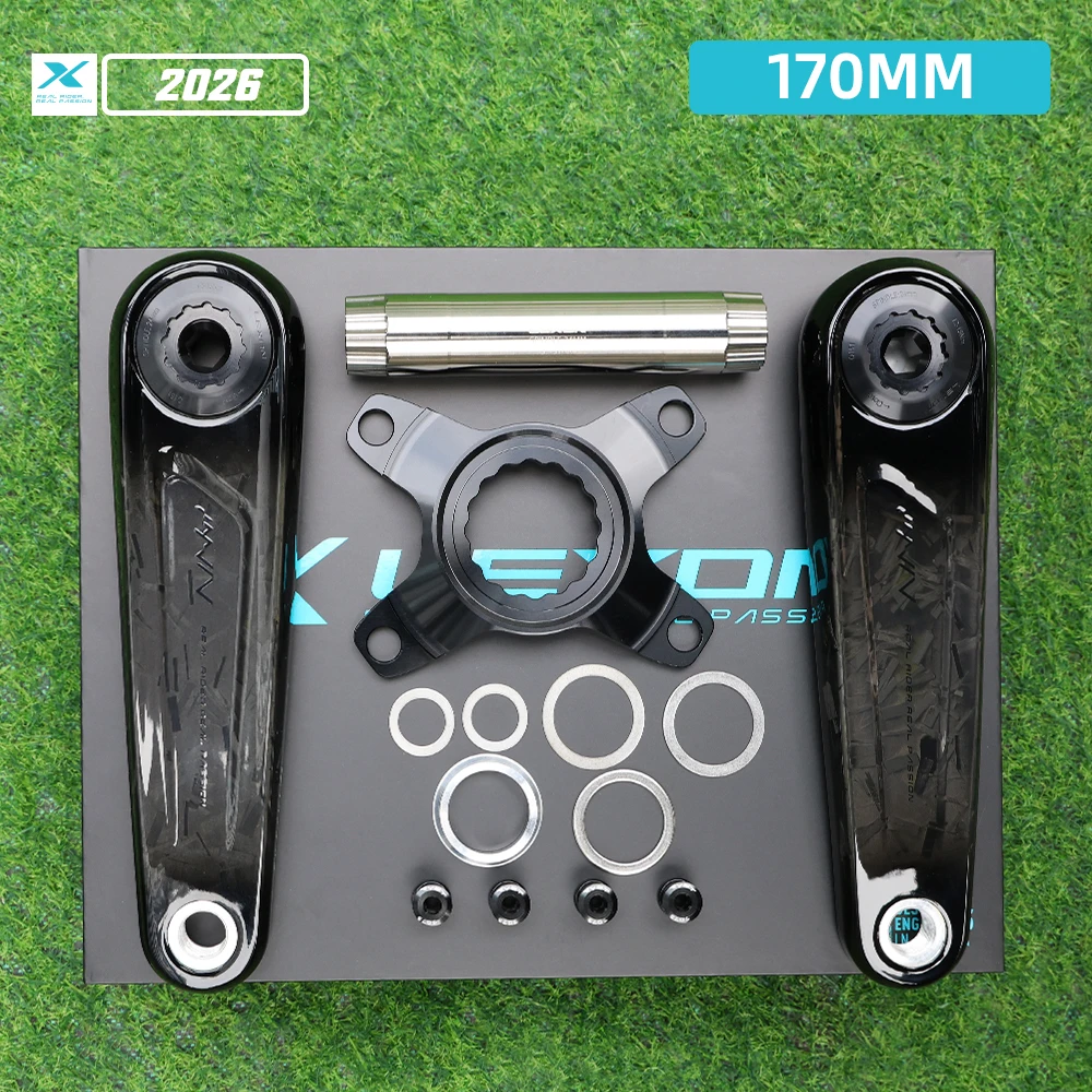 LEXON ロードフルカーボンクランク 超軽量325g 24mmチタンスピンドル