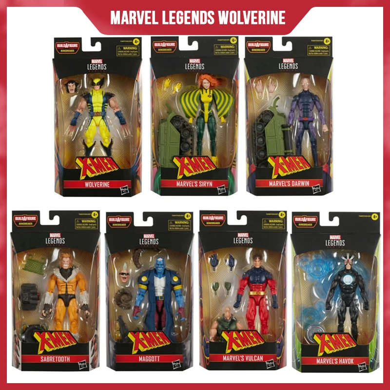 

Marvel Legends Wolverine Sonic Girl Darwin Double Worm Man Maggott Sabertooth Vulcan Bonebreaker Wave 6" Loose Action Figure