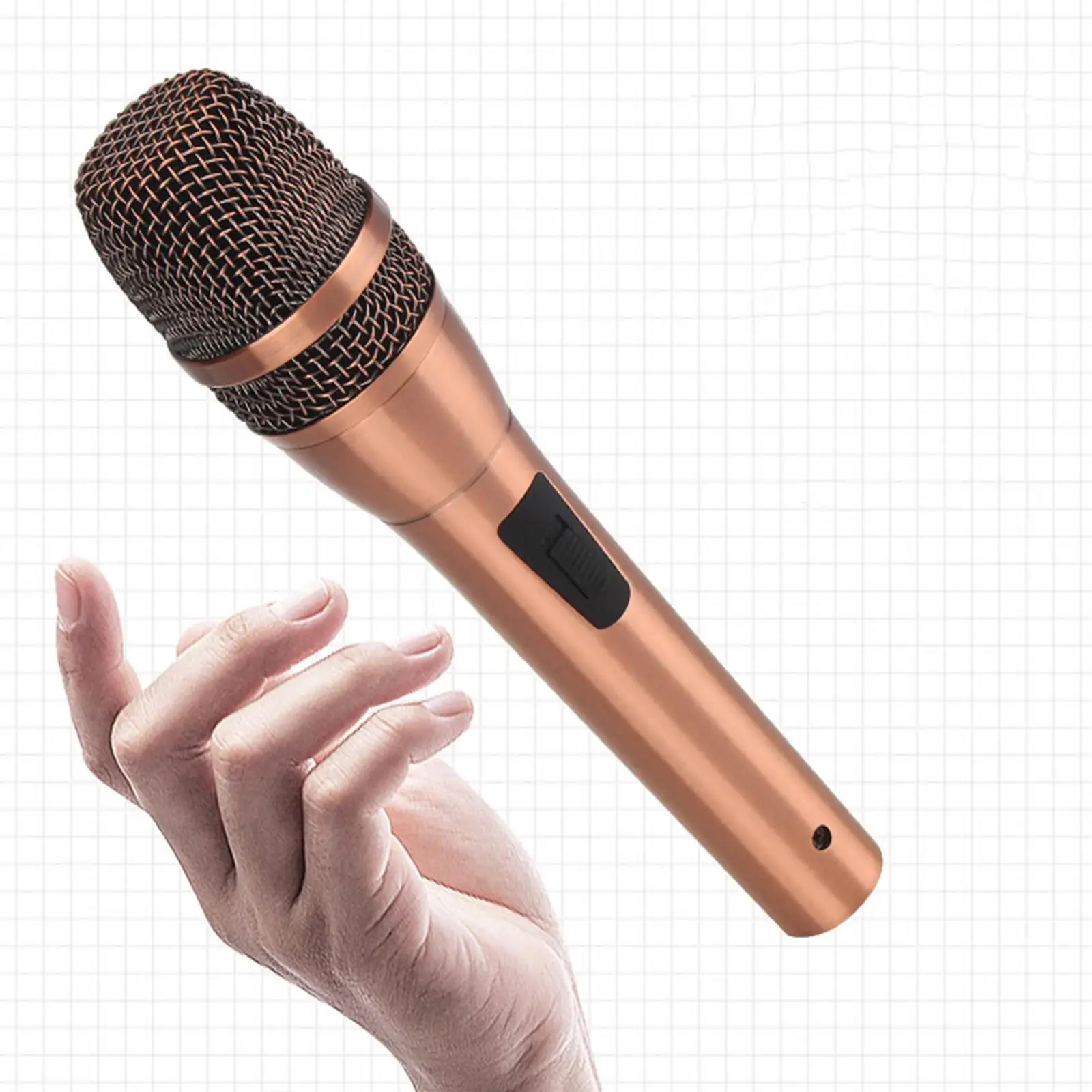 Dynamic Vocal Microphone Adults Wired Karaoke Microphone Handheld Mic for Presentation Family Public Speaking Stage Performance