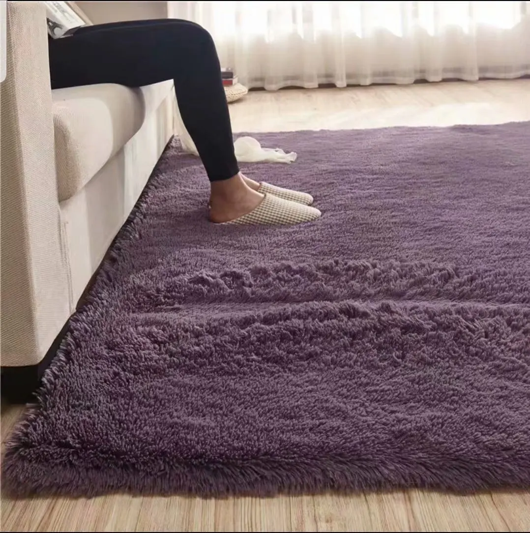 RULDGEE Indoor Alfombra Living Room Bedroom Rectangle Soft Carpet Modern Shaggy Children Anti-Slip Backed Home Decorate Area Rug
