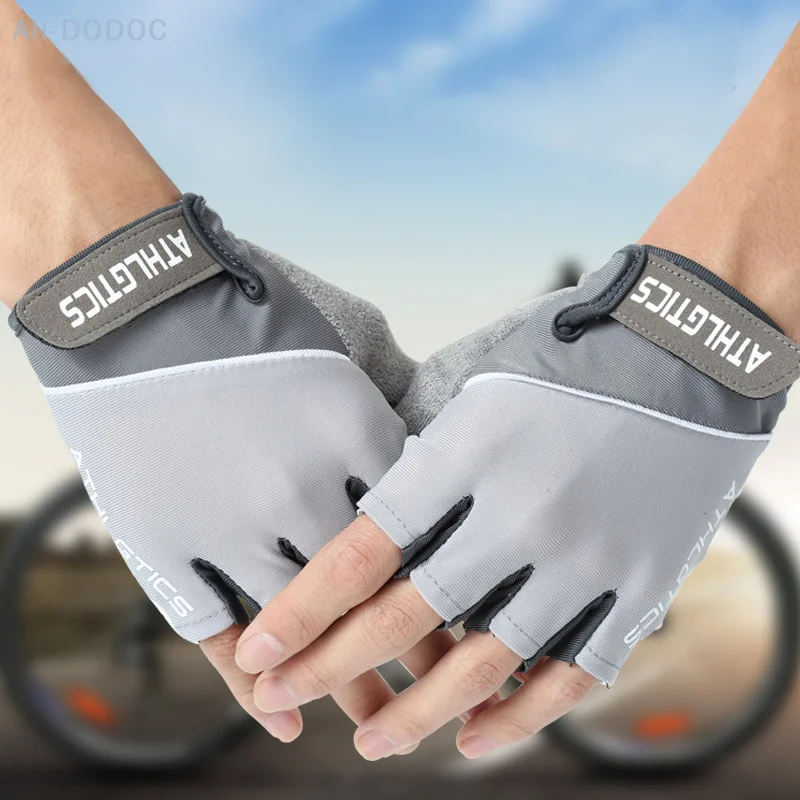 

1pair Cycling Gloves Men Women Half Finger Anti-slip Anti-sweat Fitness Weightlifting Anti-shock Sports Gloves Bicycle Mittens