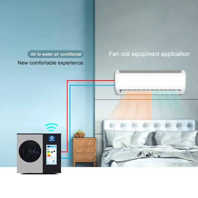 10KW 16KW DHW/chauffage/refroidissement monobloc WIFI R32 R410a source d'air pompe à chaleur onduleur cc pompe à chaleur Air-eau ErP A +++ 1
