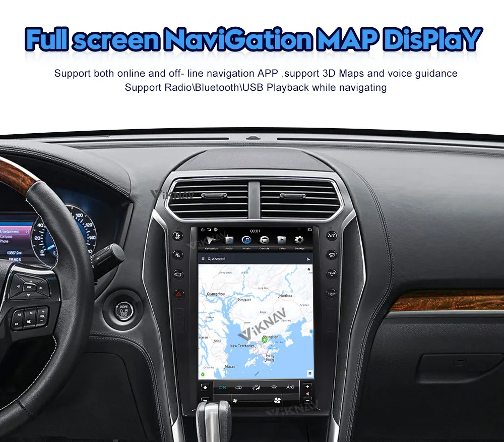 Android car radio for Ford Explorer Car Stereo 2011-2019 autoradio multimedia player vertical touch screen Head Unit GPS |