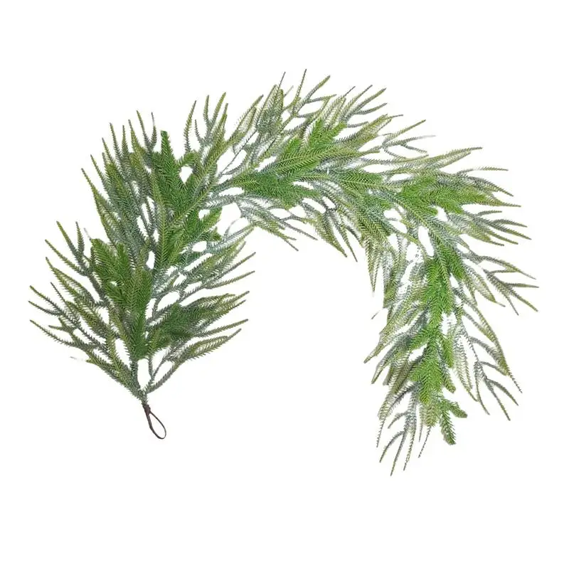 

Christmas Pine Wreath 1.5M Artificial Greenery Plant Garland Seasonal Decoration for Home Table Center Porch Door Window