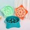 Pet Starfish Shape Slow Food Bowl Dog Anti-choking Slow Food Bowl Dog Feeding Anti-knock Over Multifunctional Bowl Pet Tableware 3