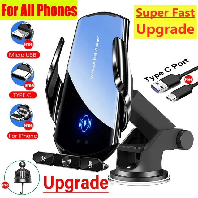 Car Wireless Charger Auto Magnetic Air Vent Phone Holder For iPhone 17 16 15 Samsung Xiaomi Induction 15W Fast Charging Station