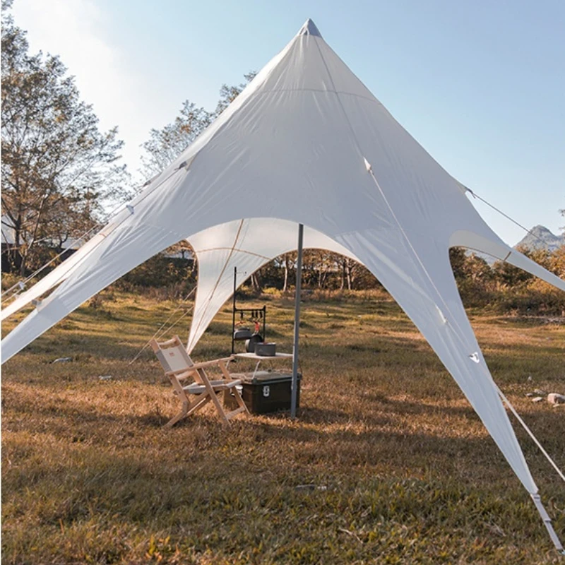 

Mountainhiker 2023 New 8-12 people outdoor dovetail canopy ultra-light portable detachable camping self-driving tour Tent Tarp