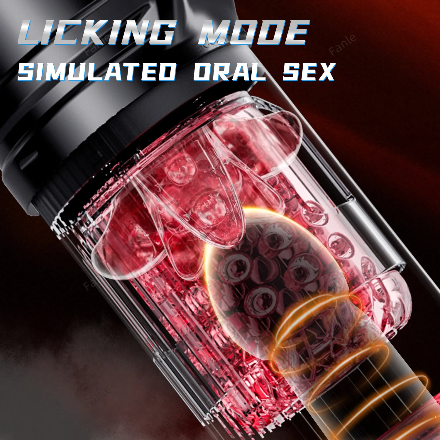 HeartCaptor App-Controlled Male Masturbator Cup with 12 Thrusting Rotating Heating Modes - Details 6