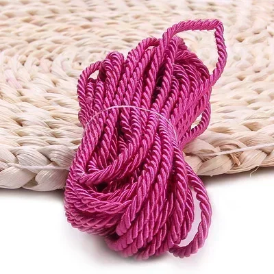 Premium 3mm Twisted Braided Cord for Gift Packaging and DIY Crafts
