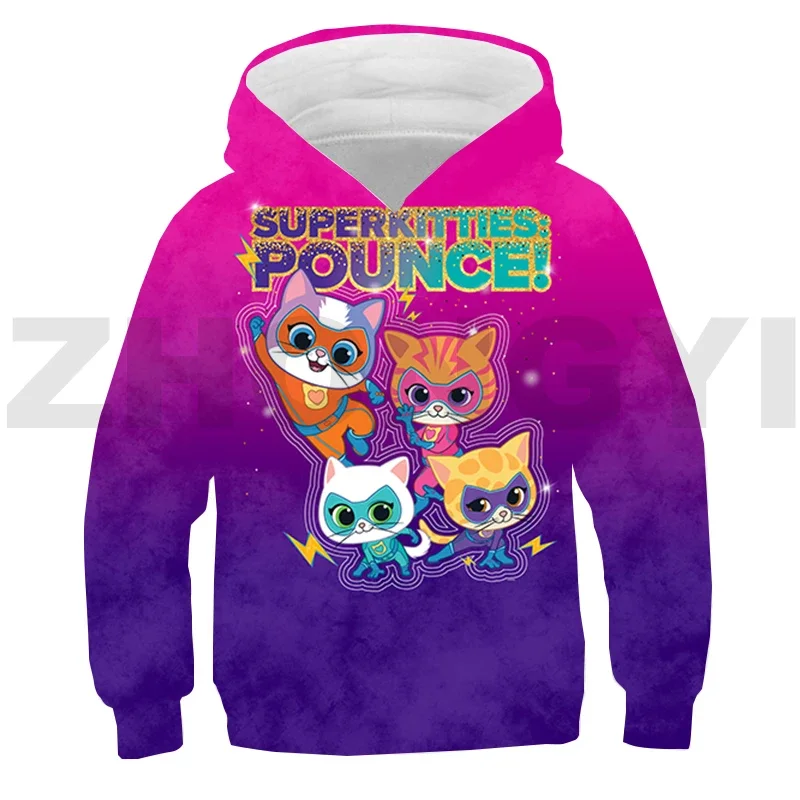 

Толстовка Kawaii SuperKitties 3D аниме для Девочки Harajuku Cat Tie-dye уличная одежда Повседневный Спортивный костюм мужские пуловеры оверсайз Свитшот