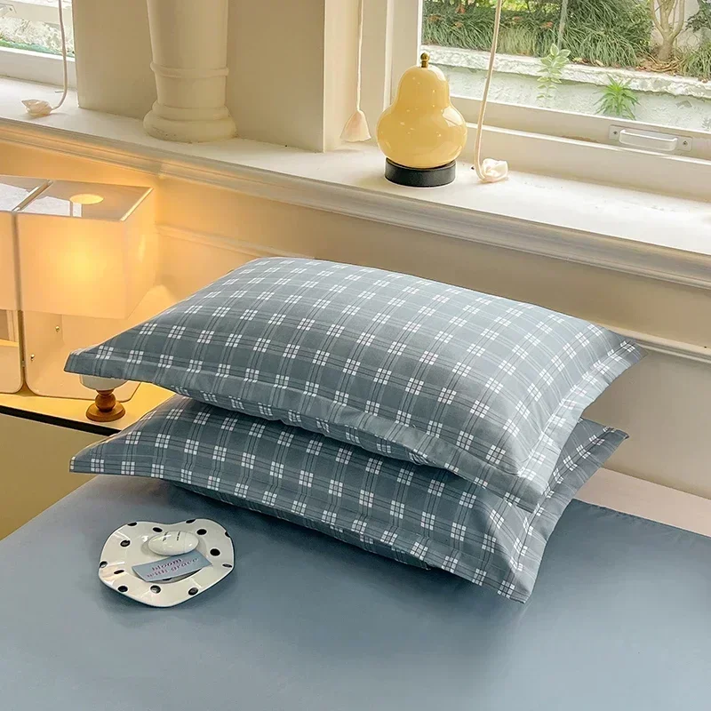 Plaid Stil Kissenbezug 2 stücke/1 stück Kissen Abdeckung Rechteck Pillowslip Funda Almohada 48x74 cm Kissenbezüge atmungsaktive Kissen Fall – Detail 10
