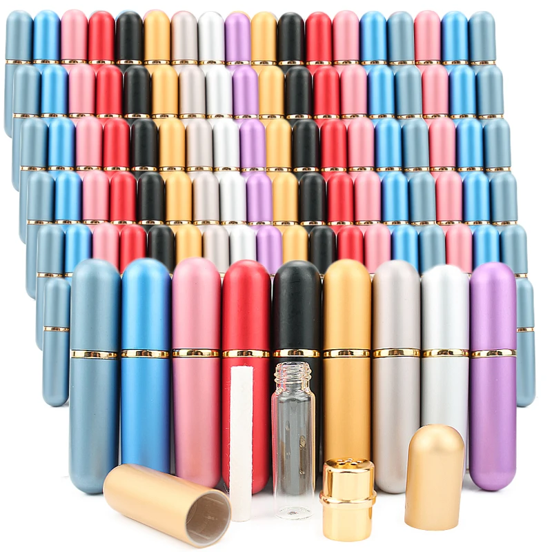 80 Pcs/lot 빈 에센셜 오일 개인 흡입기 Refillable 알루미늄 유리 비강 흡입기 세트 코 리필 병