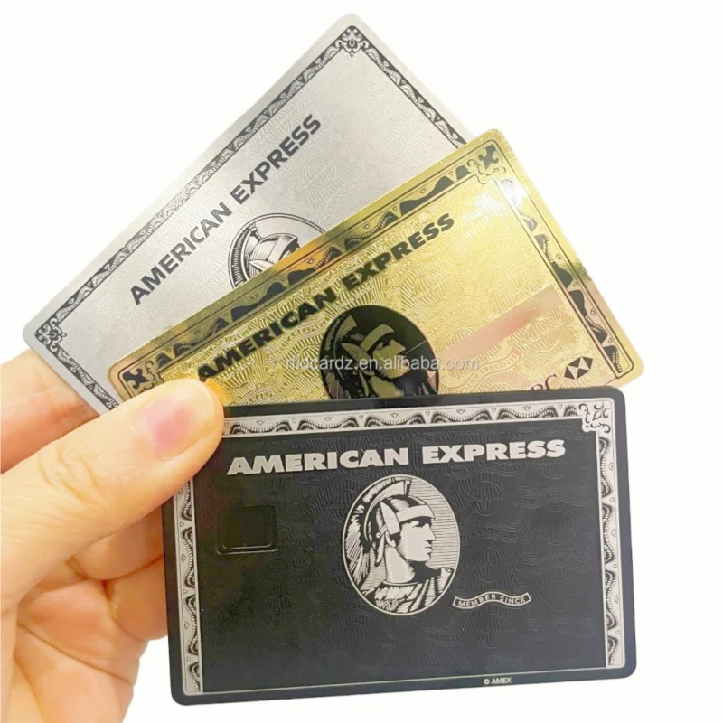 

Custom Laser Engravable Amex Express Bla Metal Credit Card Amex Membership Debit Metal Cards Support printing personal name, bu