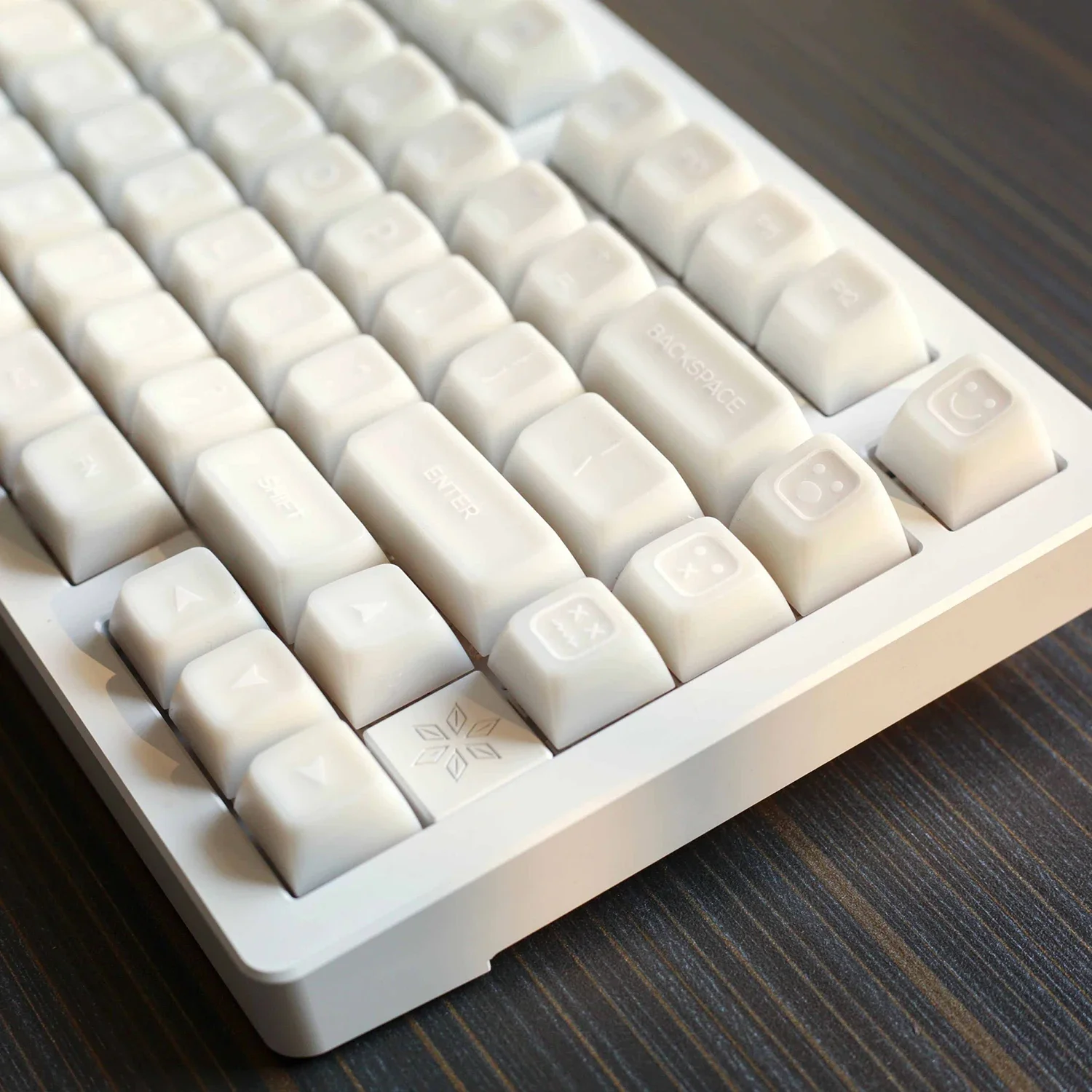 KBDiy SA プロファイル PBT キーキャップセット ホワイト半透明
