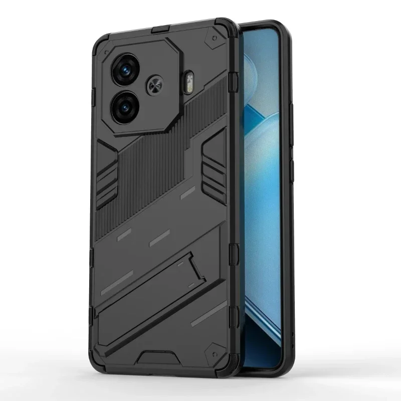 Shockproof Armor Anti-Fall Kickstand Phone Case - Durable Protection Back Cover