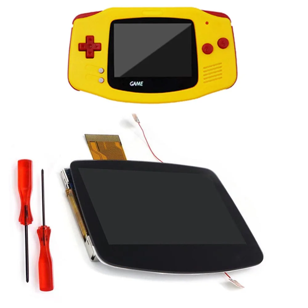 V5 Pro Gba Ips Hd Retroilluminazione Lcd Touch Control Ad Alta Luminosità Pre-Laminated Per Game Boy Advance Non C' È Bisogno Di Rifinire