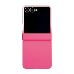 Fashion Frosted Bright Candy Color Shockproof Matte Phone Case Cover for Galaxy Z Flip5 (Rose Pink)