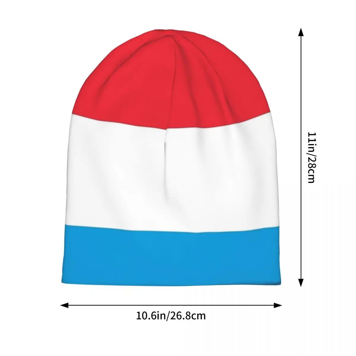 Luxembourg Flag Bonnet Hat Autumn Winter Outdoor Skullies Beanies Hats for Men Women Warm Dual-use Cap