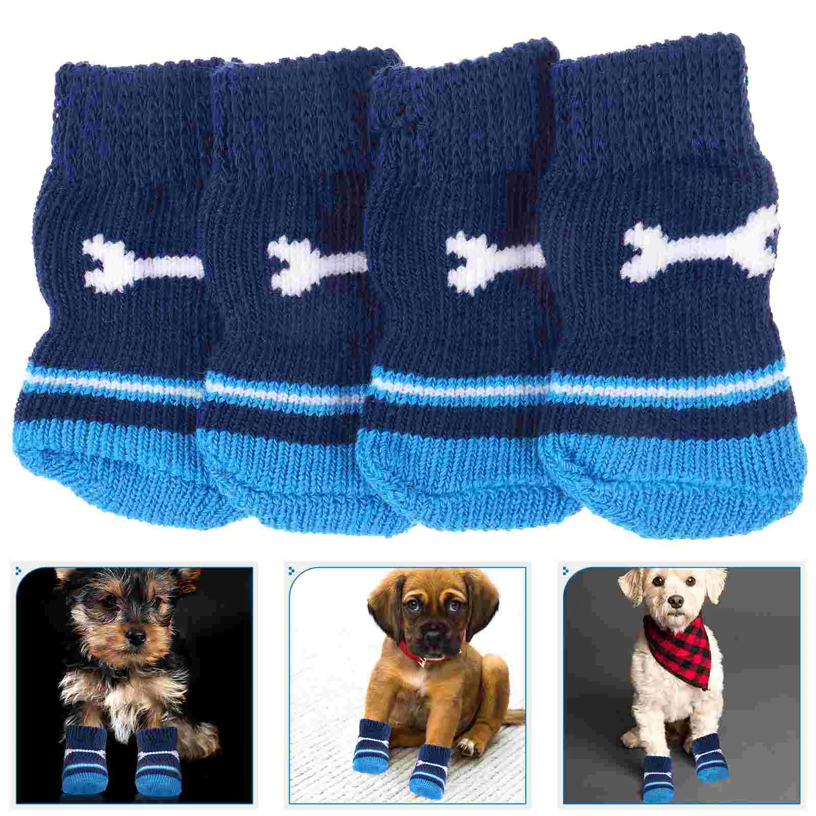 

2 Pairs Pet Socks Breathable Cotton Accessories for Small Dog Puppy Supplies Compact