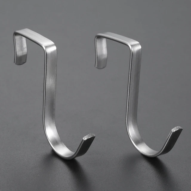 10PCS Metal S-shape Hook Square Tube Tied Household Kitchen