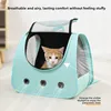 Cat bag hand-held dual shoulder two in one wear-resistant large capacity portable breathable mesh irresistible to cats 3