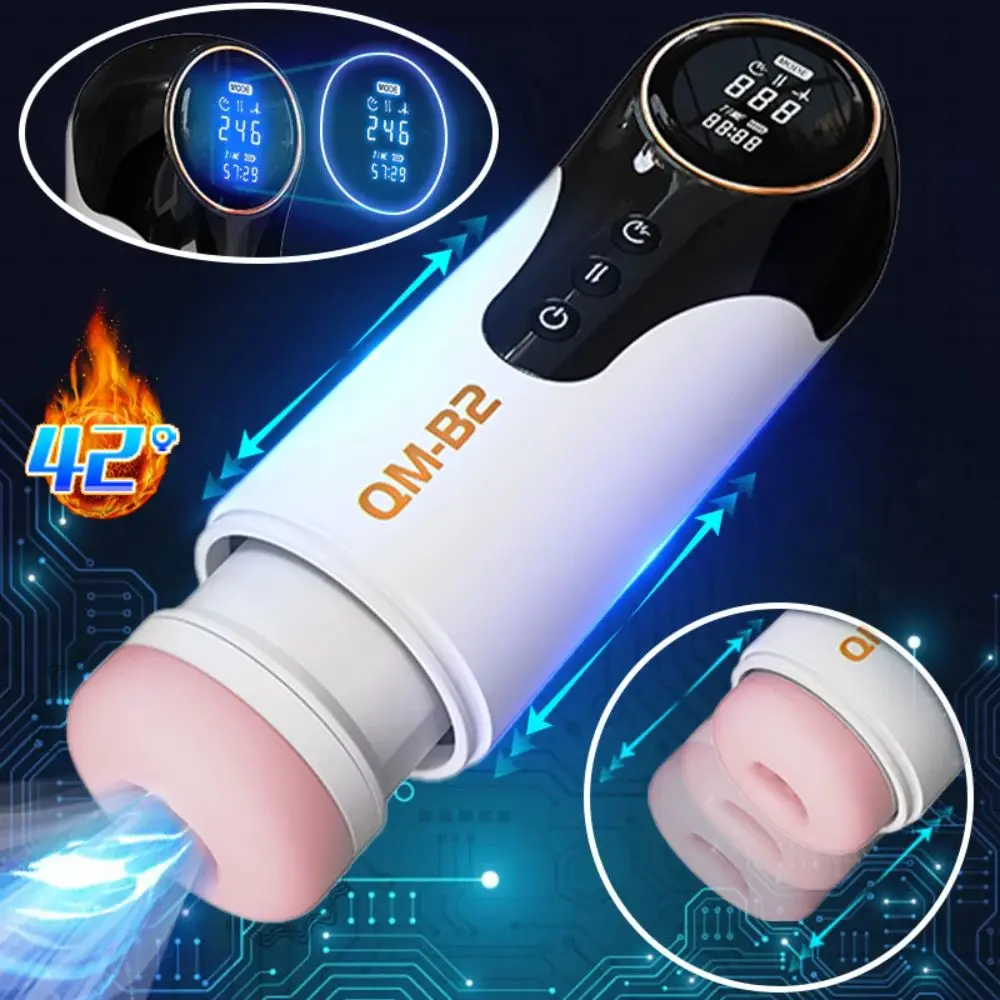 

Automatic Male Masturbator Cup Telescopic Rotation Real Vagine Blowjob Masturbation Cup Sucking Vibrator Adult Sex Toys For Men