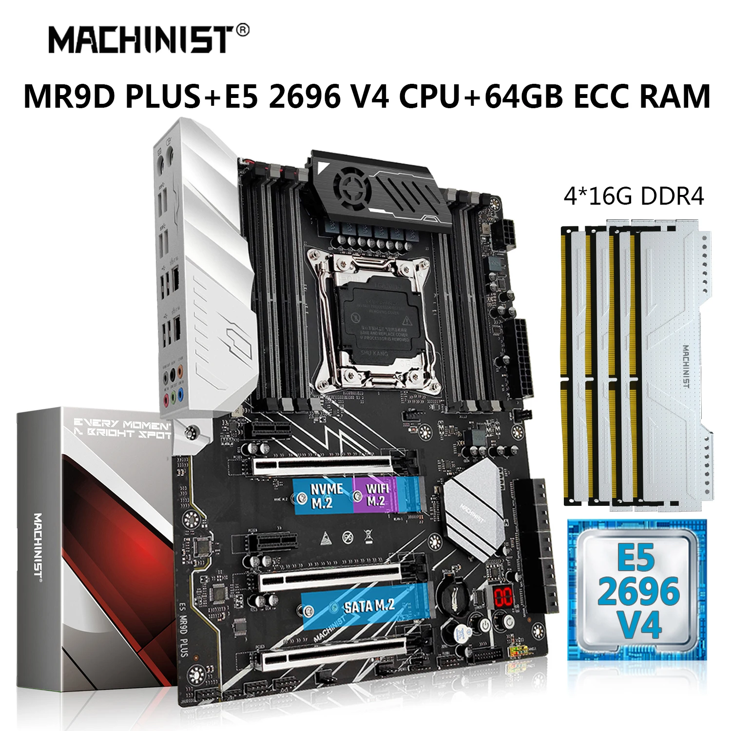 Carte mère de bureau Carte Mère X99 CPU Combo, LGA 2011-3 E5 2620 V3