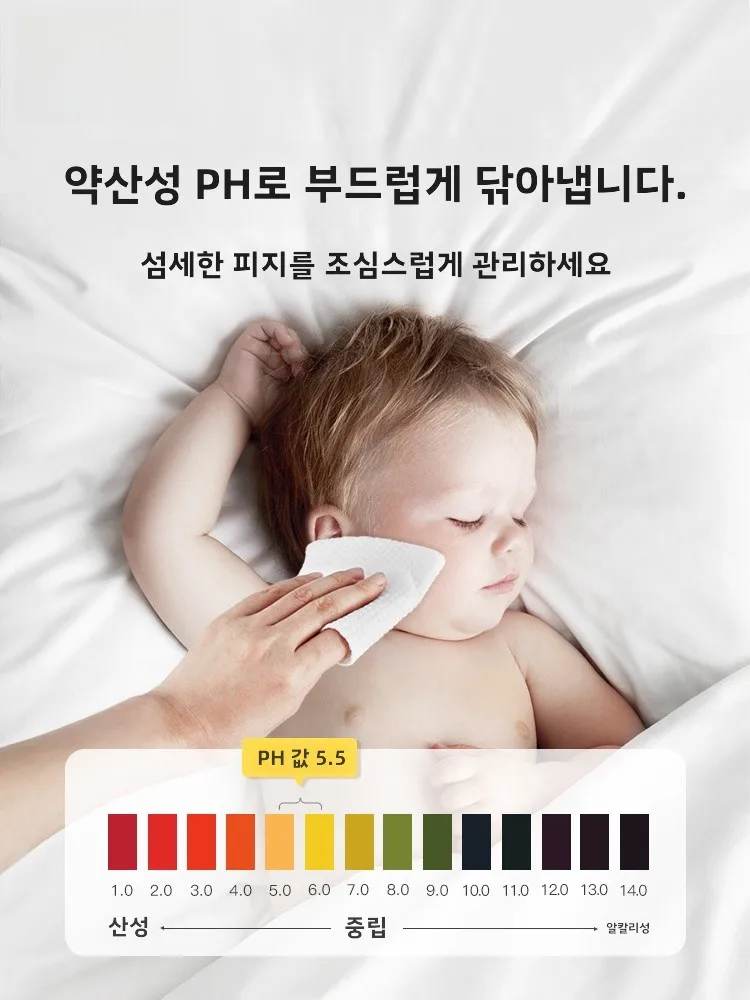 저렴한 대용량  물티슈,   손 입 청결용, 부직포 피부 친화적 케어 물티슈