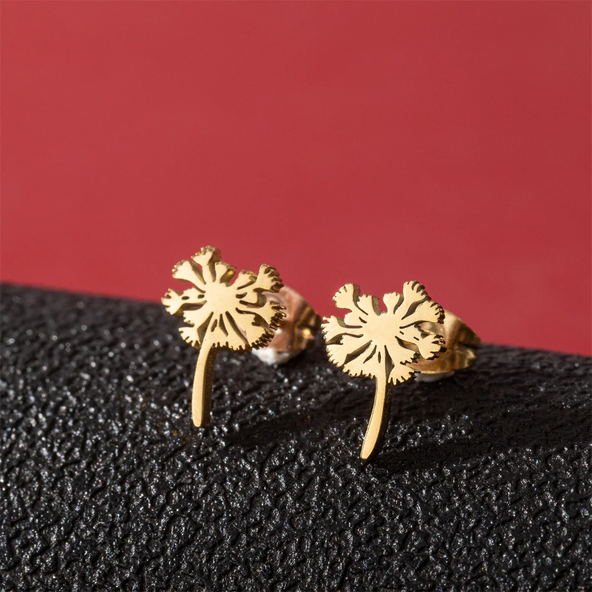 Löwenzahn Blume Ohrringe Mädchen Modeschmuck chirurgischen Stahl Piercing Knorpel Ohrringe Tragus Schmuck Pen dientes